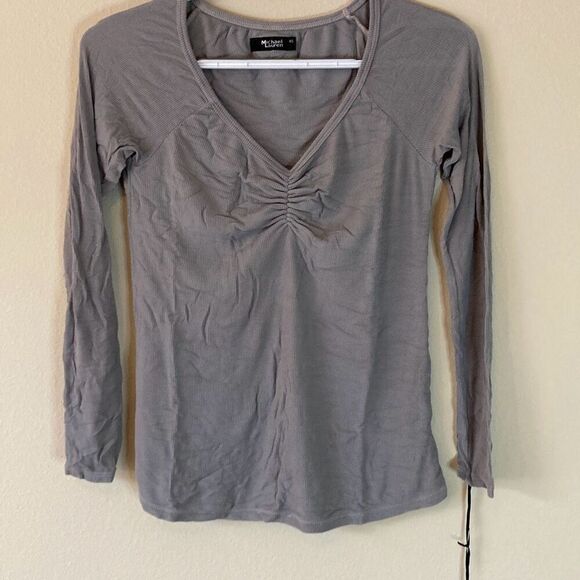 Michael Lauren Tops - Michael Lauren ML-6641-RIB Lin Hanlin L/S Top Size XS (C2) ‎ NWT